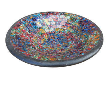 Multi Coloured Mosaic Bowl