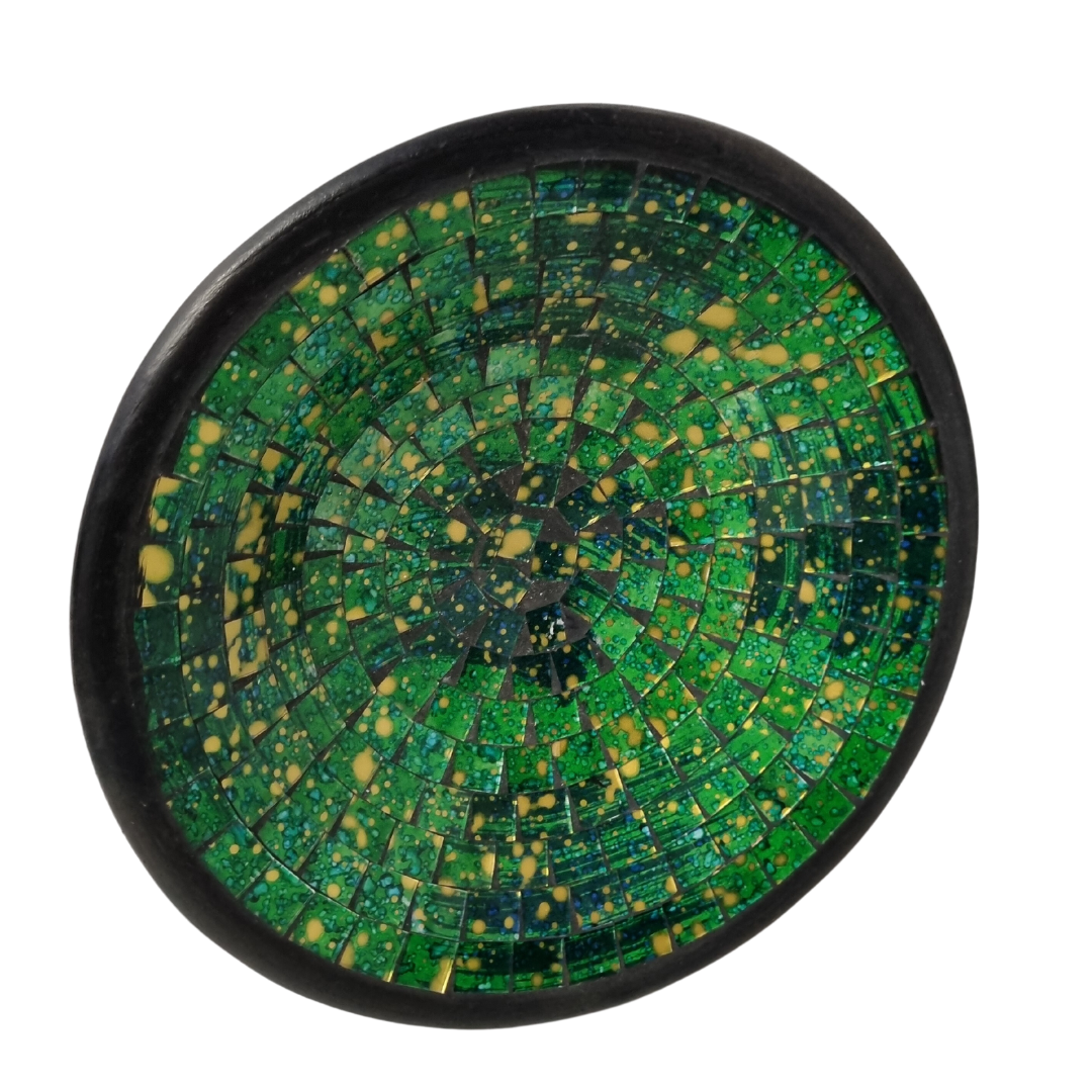 Vivid Green Mosaic Bowls