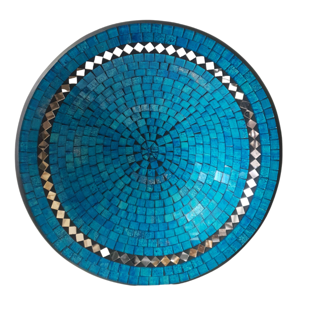 Ocean Delight Mosaic Round Bowl