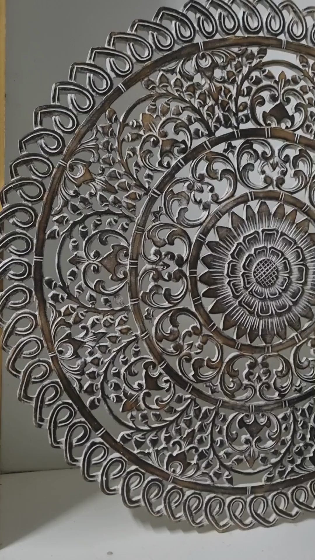 Earthy Harmony Brown Wash Mandala Art (VIDEO)