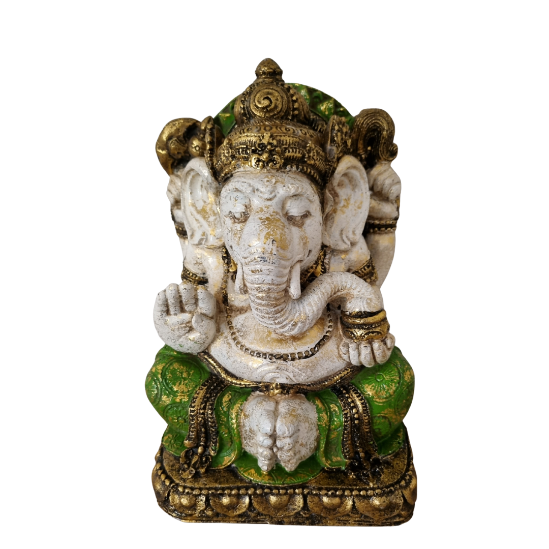 Ganesh Statue Sculptures Green