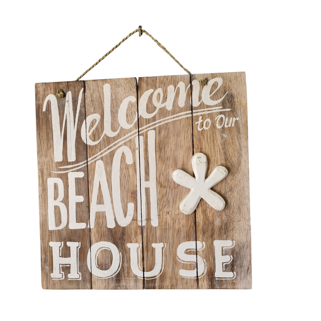 Welcome Beach House Sign