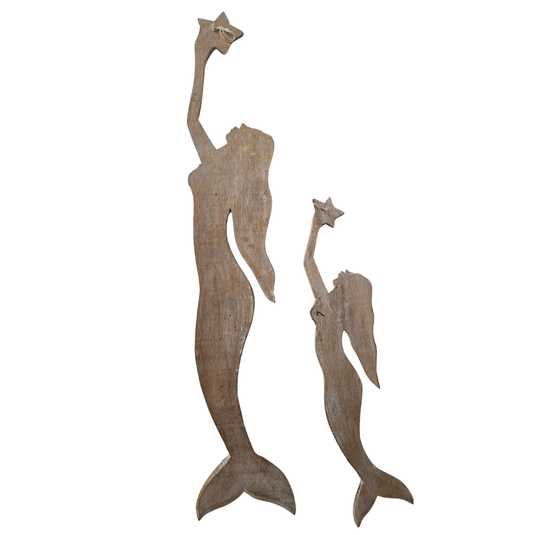 Mermaid Decorative Wall Art Back view