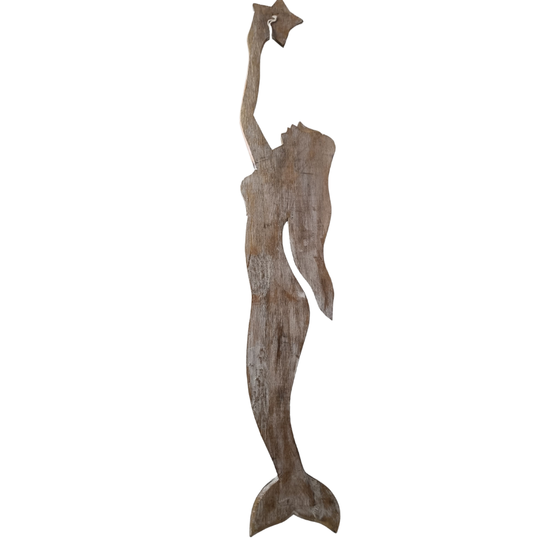 Mermaid Decorative Wall Art Back View