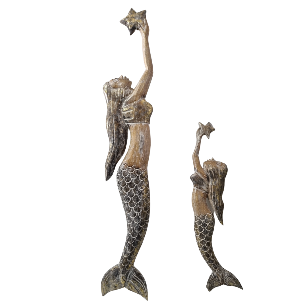 Mermaid Decorative Wall Art Gold