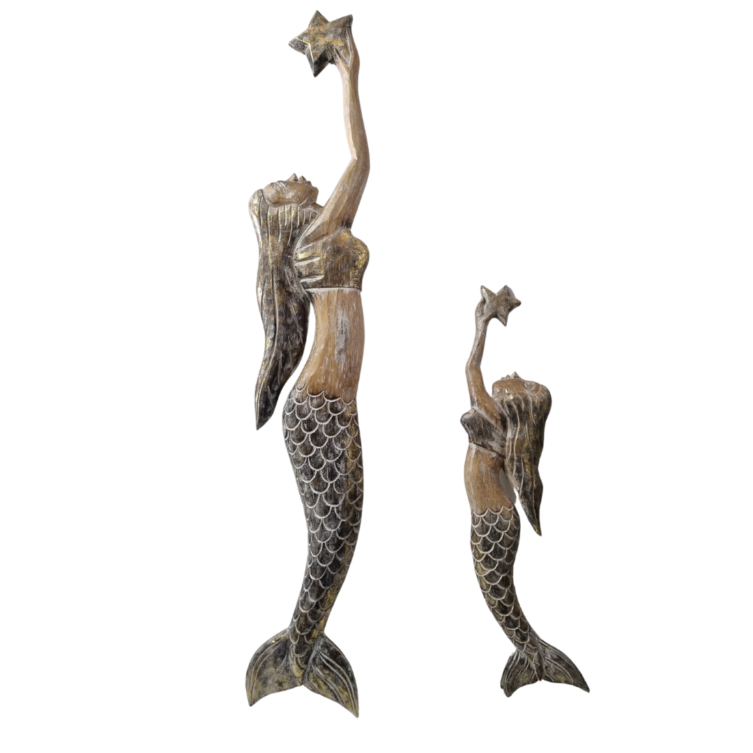 Mermaid Decorative Wall Art  Gold