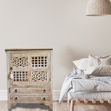 Elegant Reclaimed Teak Wood Cabinet