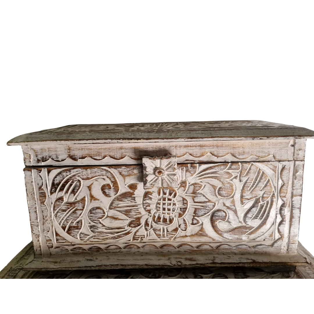 Balinese Style Wooden Box Carving Medium 