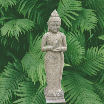 Solid Stone Buddha Statue