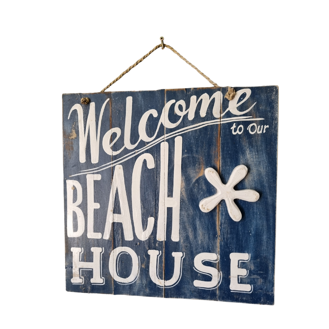 Welcome Beach House Sign