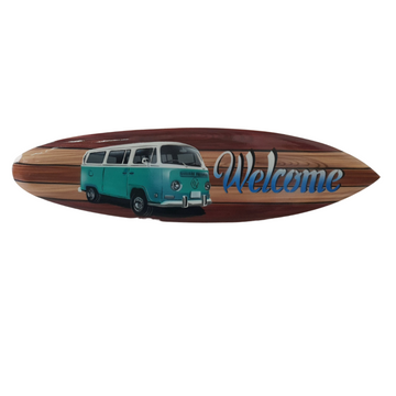 Surf Board Wall Art Welcome Sign