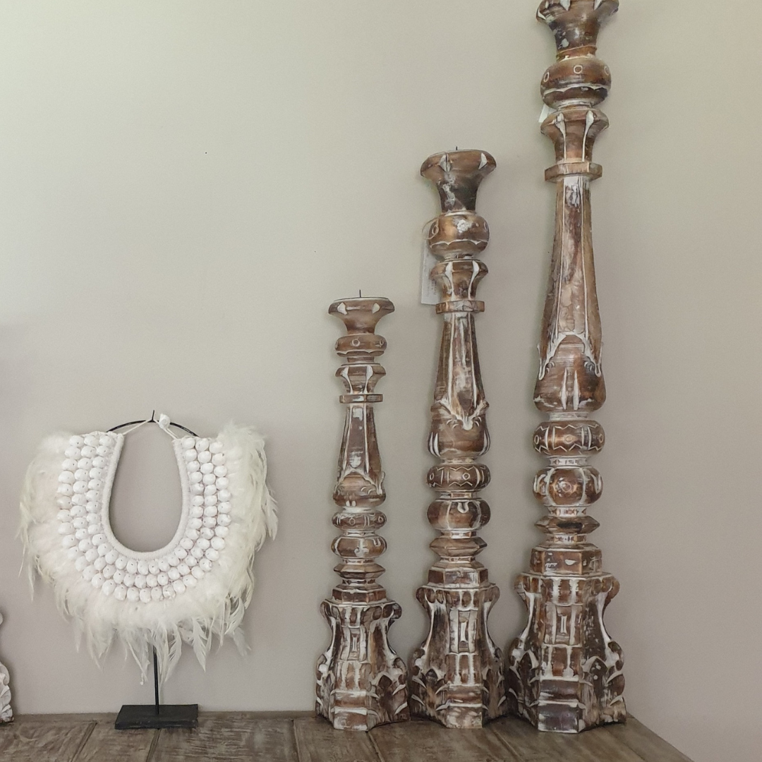 Boho Style Large Candle Holders