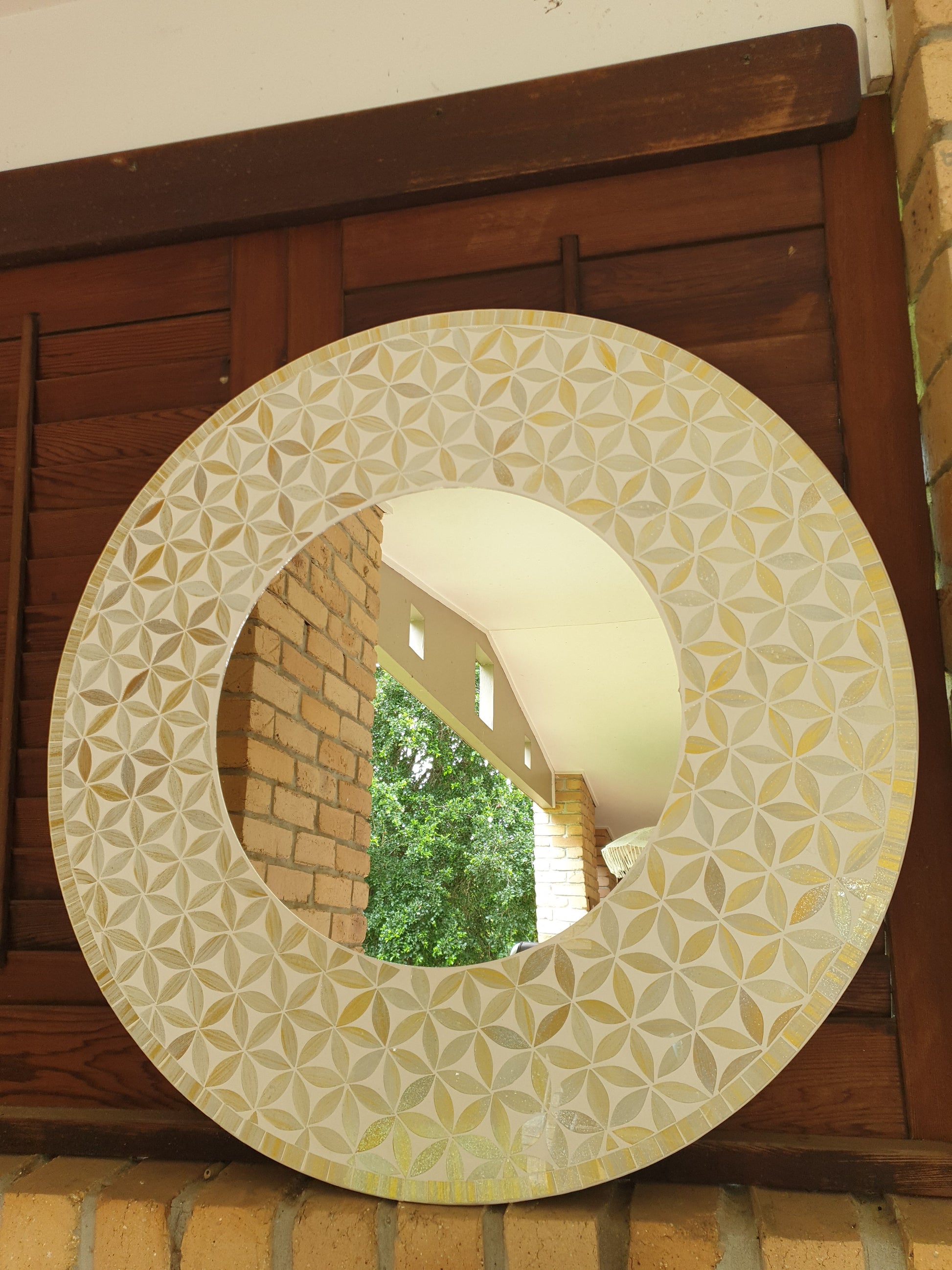 Mosaic Mirror Neutral Tones