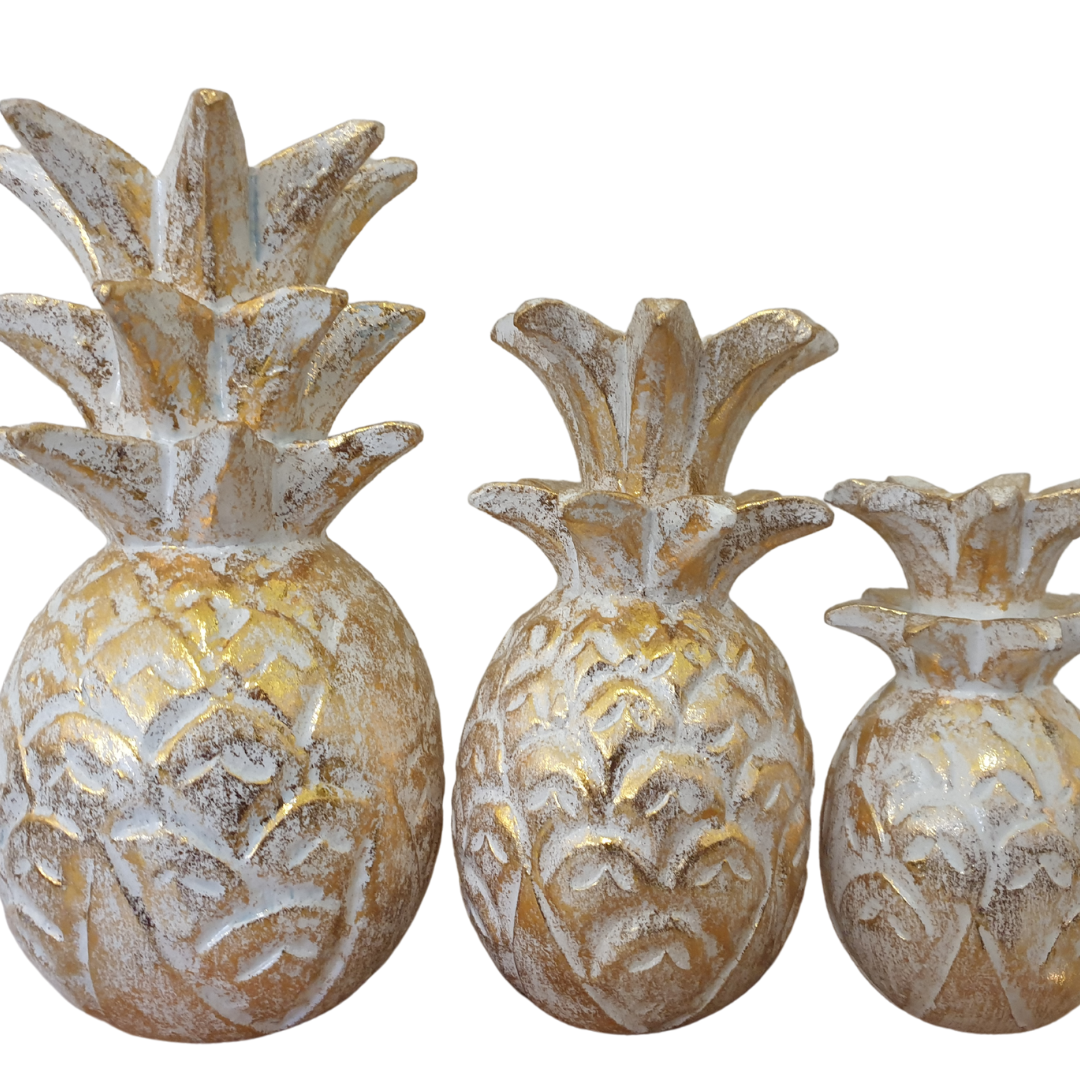 Pineapple Décor Gold Wash Design