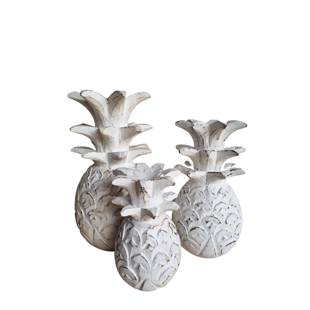 Pineapple Wooden White Wash 