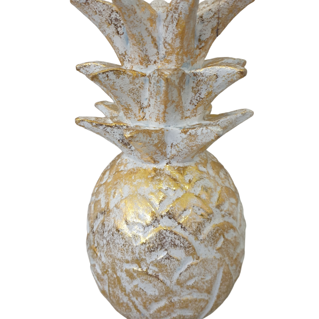 Pineapple Décor Gold Wash 