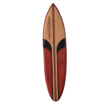 Surfboard Wall Art Rustic Brown