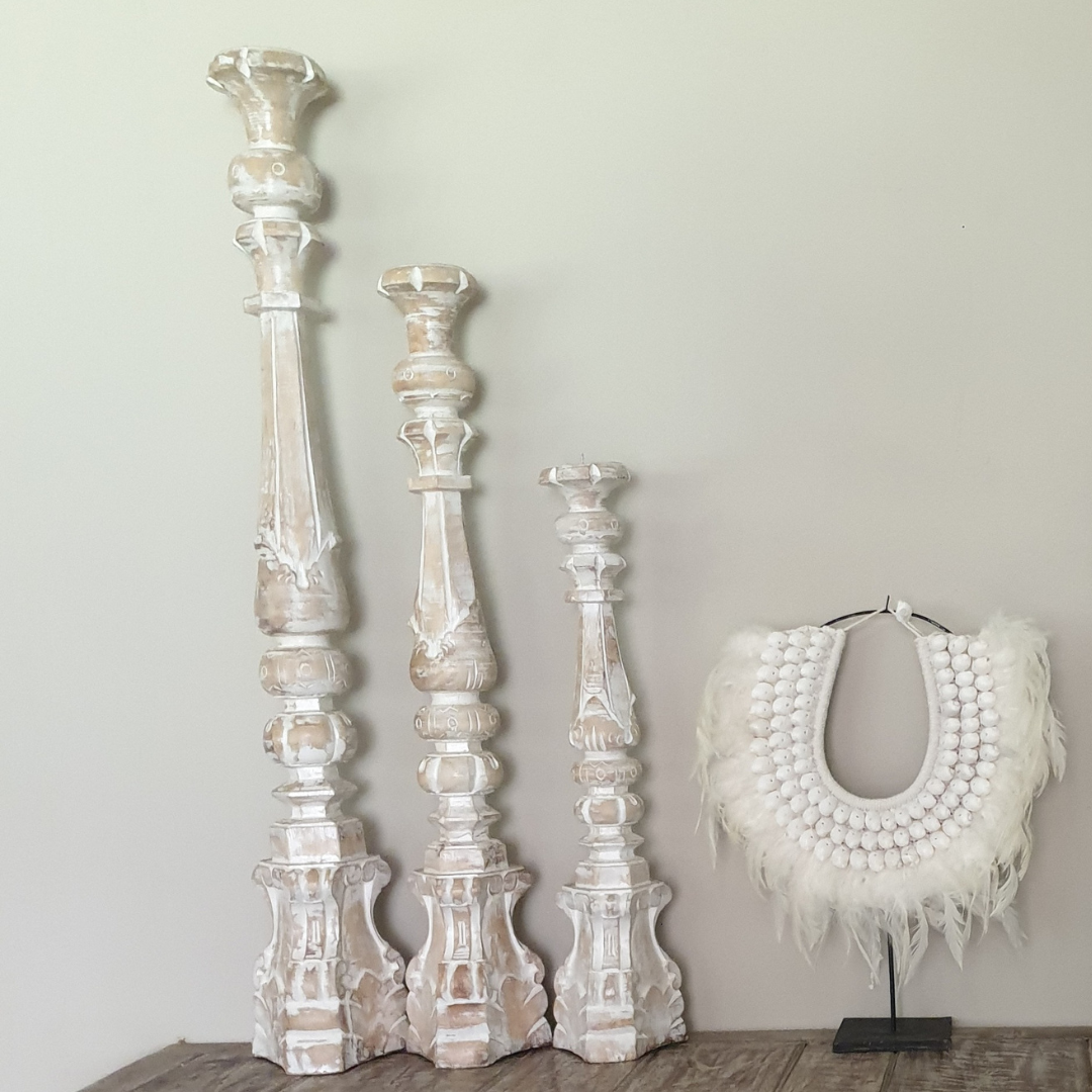 Boho Style Large Candle Holders