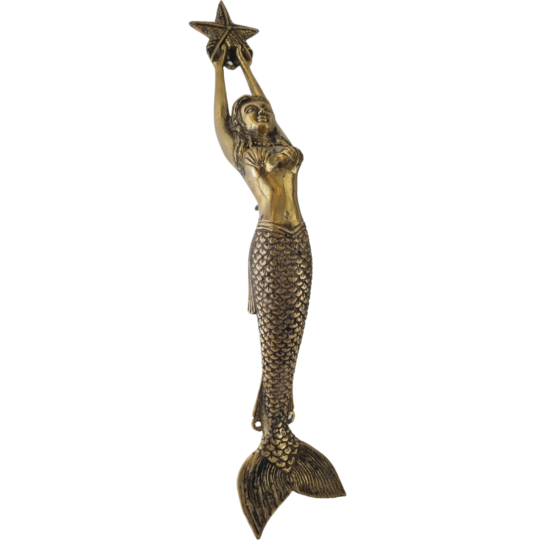 brass mermaid door handle