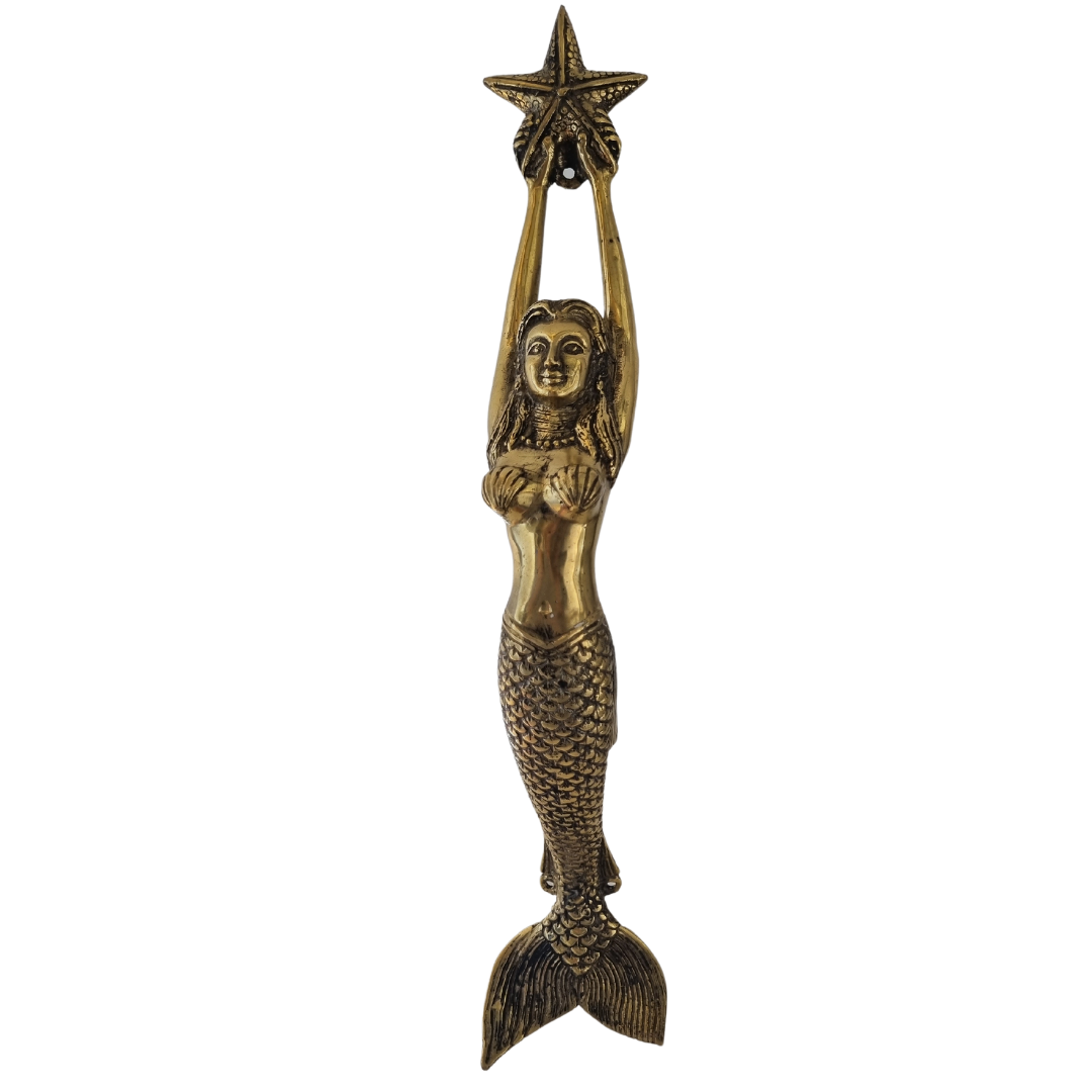 vintage style mermaid door handle