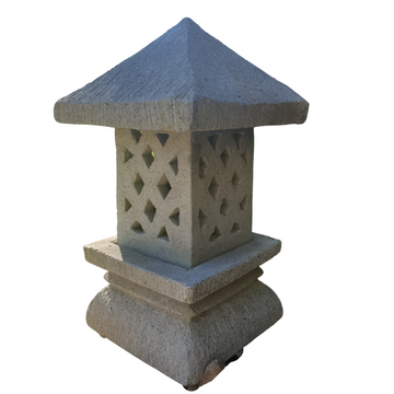 Garden Lantern Gray Concrete