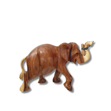 Elephant Statue Solid Wood