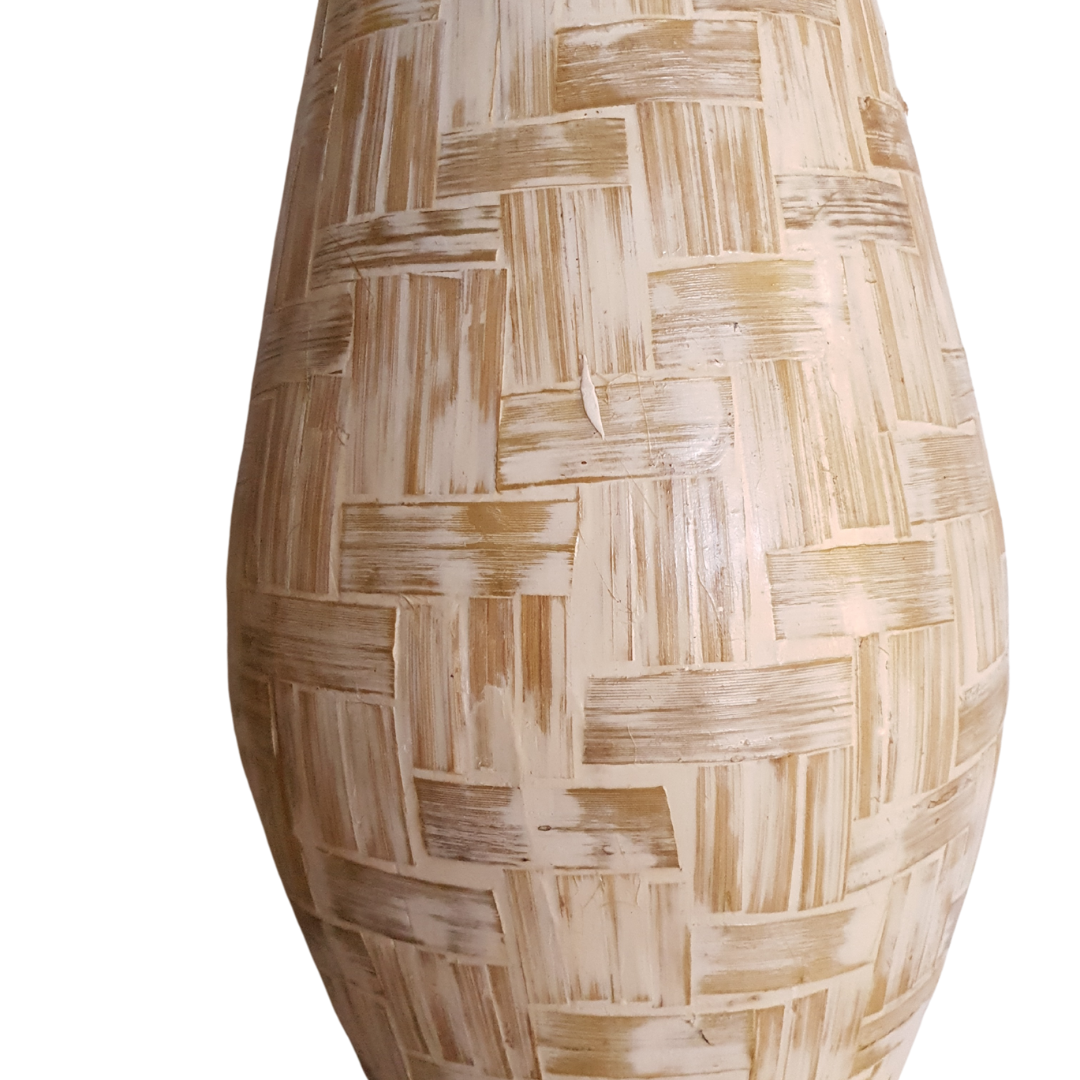 Flute Ceramic Vase Natural Tones