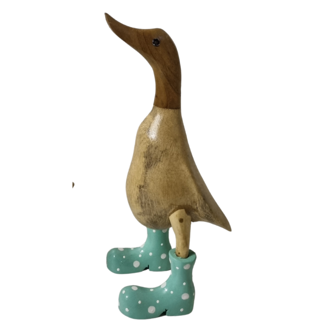 natural duck with spoted boots