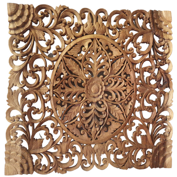 Wooden Balinese Carving Wall Art Eligant Design