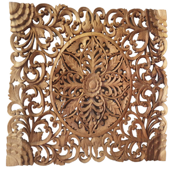 Wooden Balinese Carving Wall Art Eligant Design