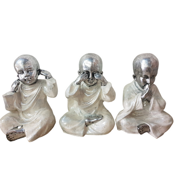 Three Wise Buddha Statues