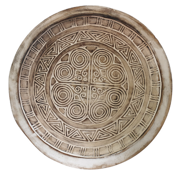 Tribal Art Platter White