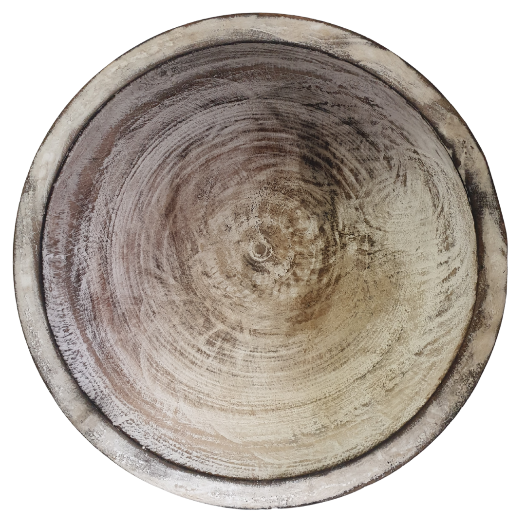 Tribal Carved Wooden Bowl