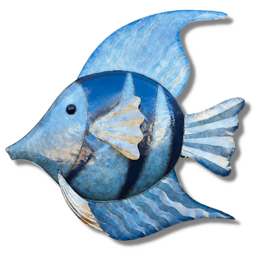 Blue Angel Fish Metal Craft