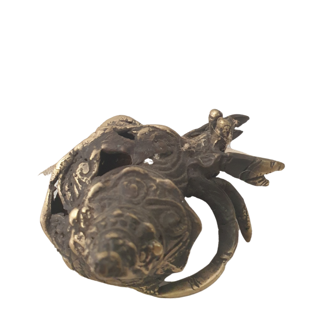 brass crustacean sculpture