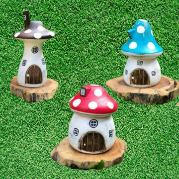 Mushroom Fairy Garden House