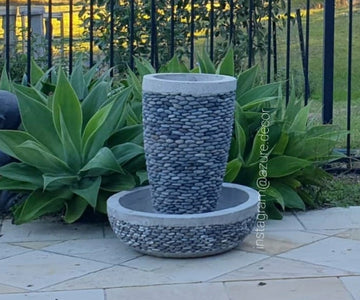 Pebble Water Feature Pot & Base