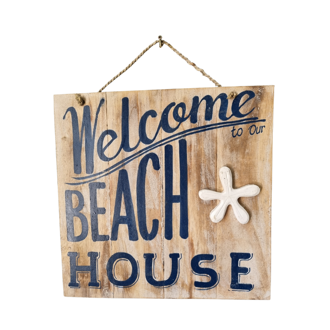 Welcome Beach House Sign