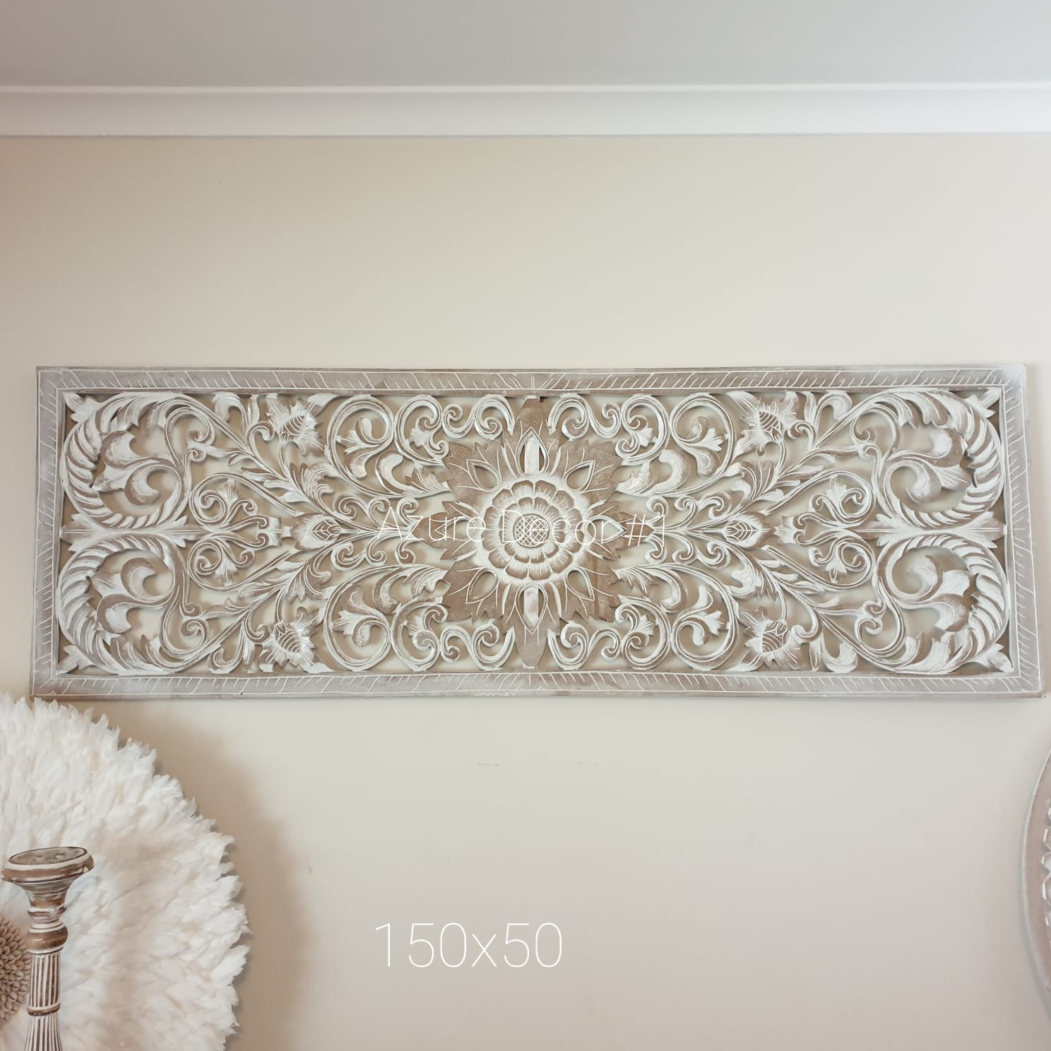 Balinese Tropical Wall Art Carving