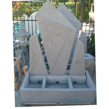 Water Feature Large Style Carved Finish