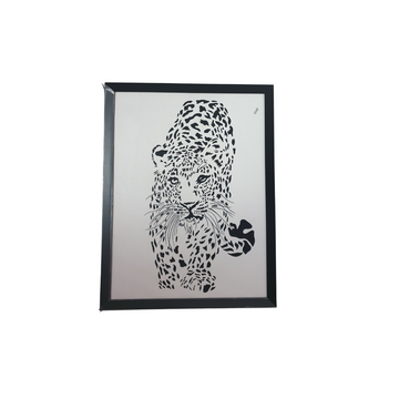 Leopard Style Dot Art Painting