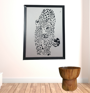 Leopard Style Dot Art Painting