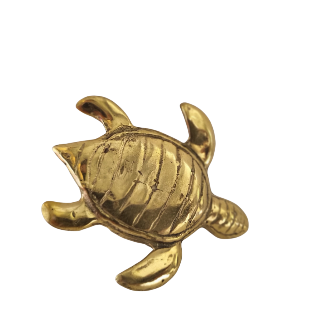 vintage brass tortoise figurine Australia