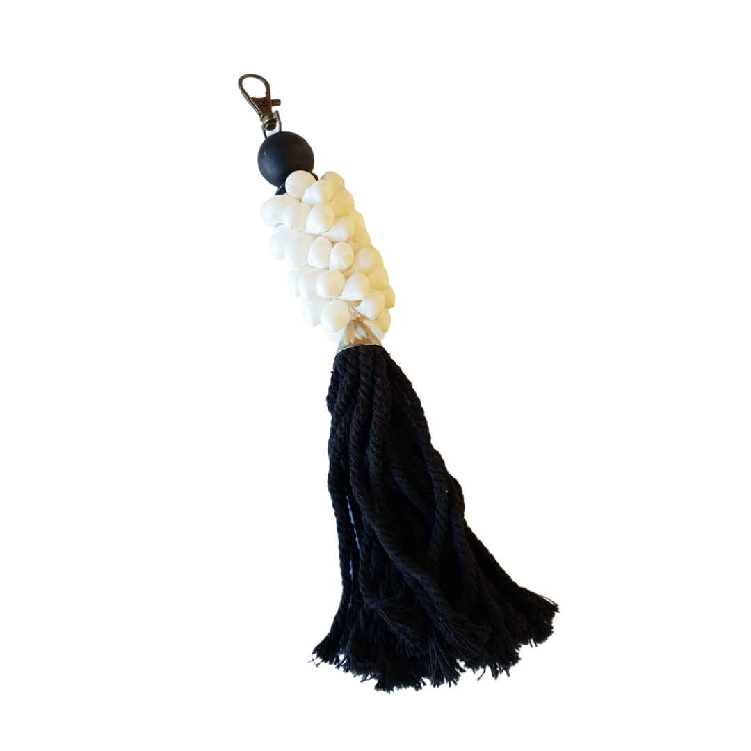 Tassel and Moon Shell Decor