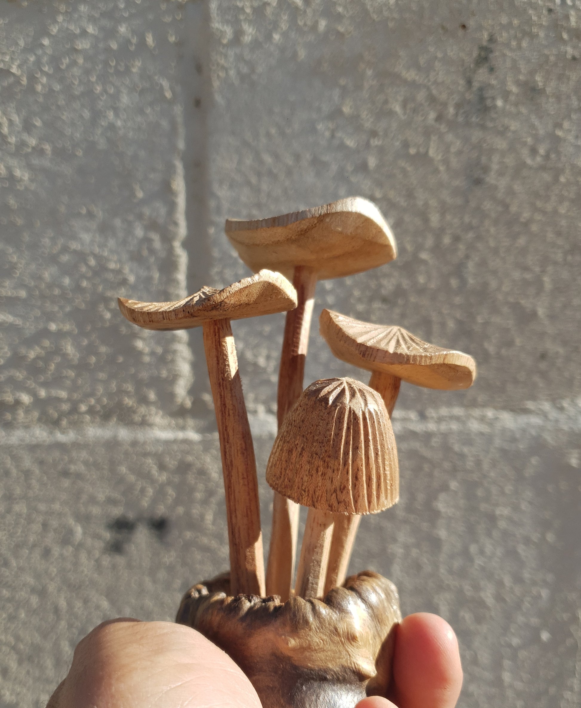 Mushroom Artwork Wooden Carvings Style 3