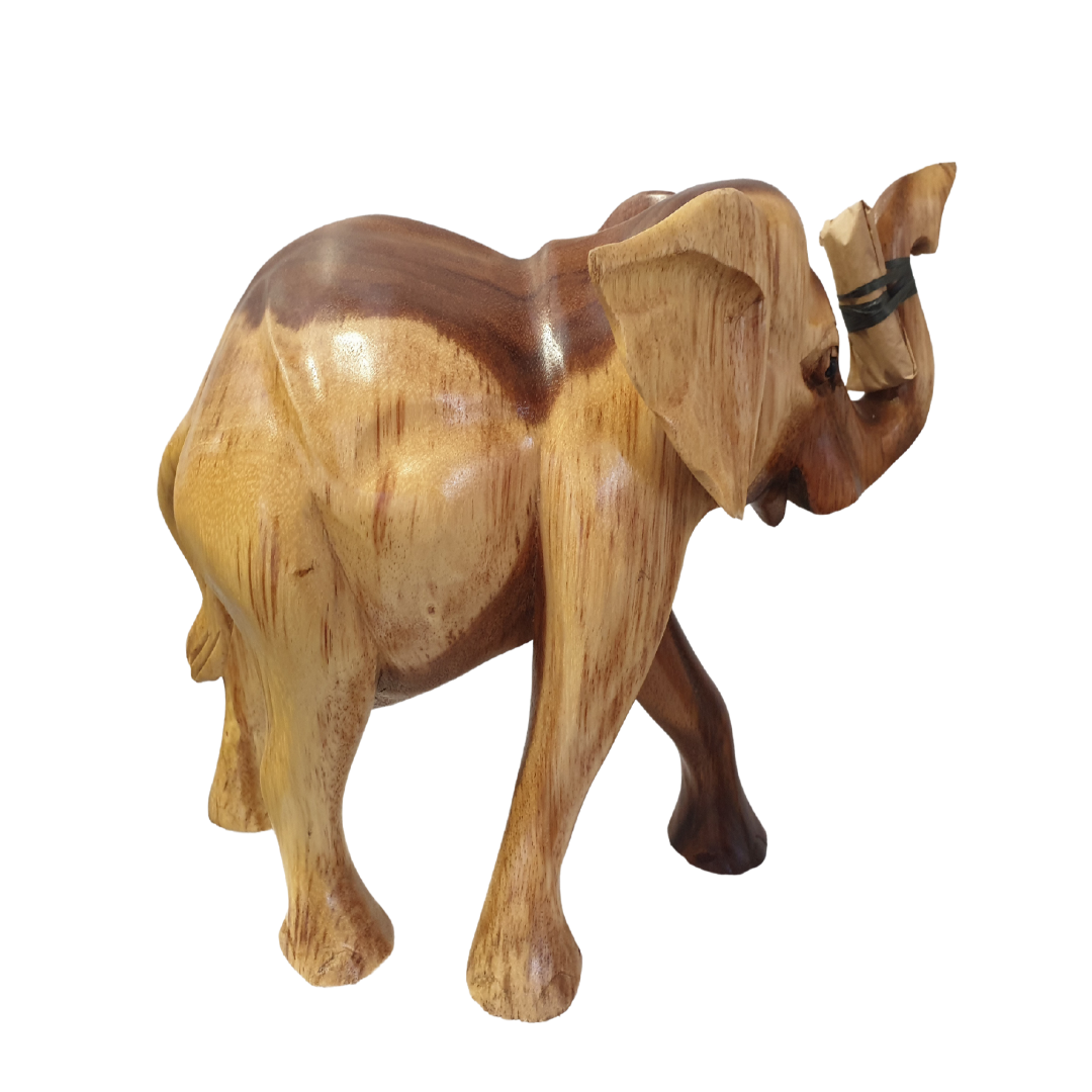 Elephant Statue Solid Wood