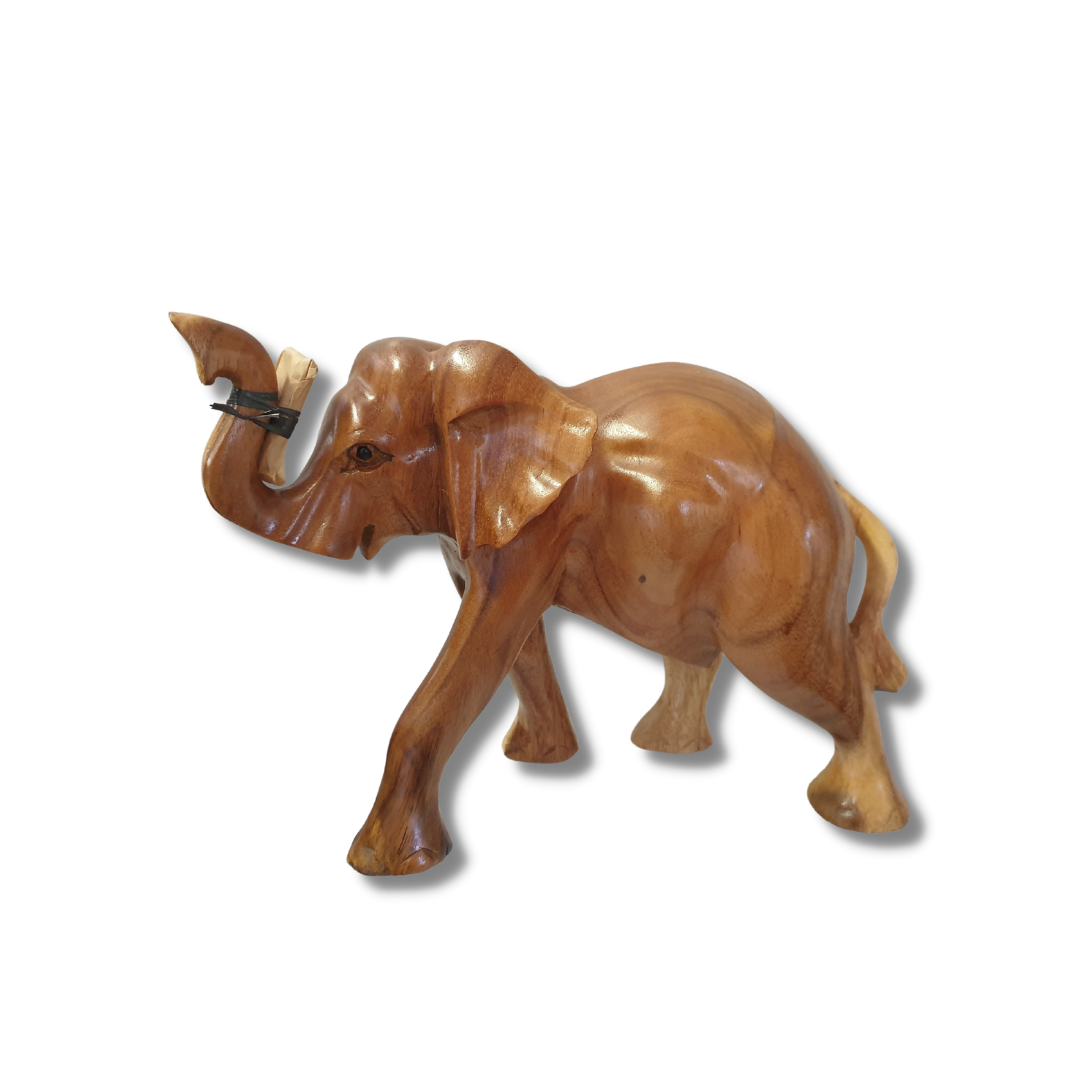 Elephant Statue Solid Wood