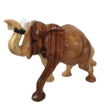 Elephant Statue Solid Wood