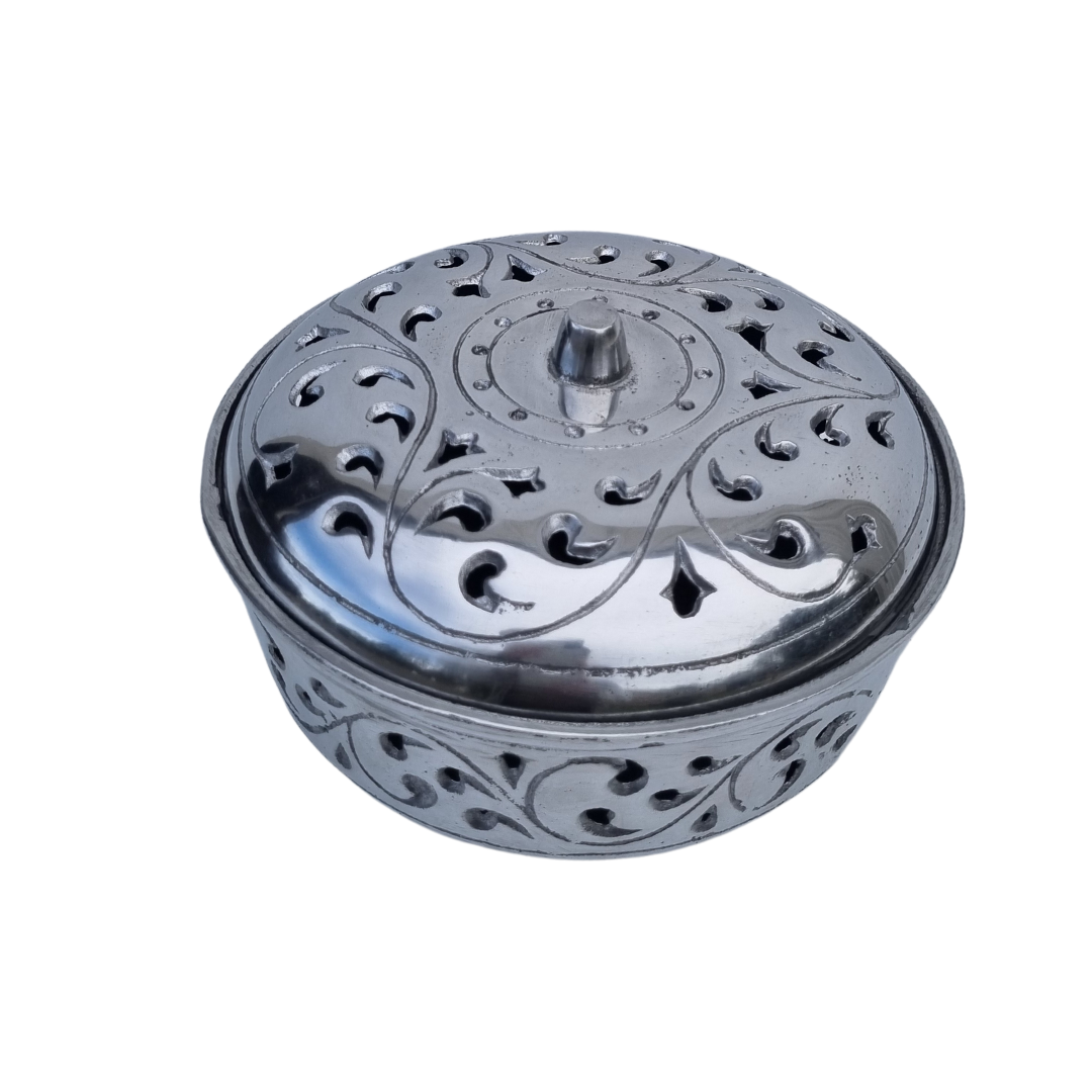 Metal Mosquito Coil Holder Silver 