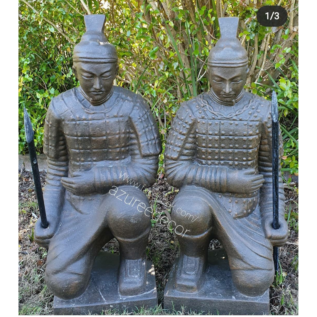 Garden Statue's China Warrior Set